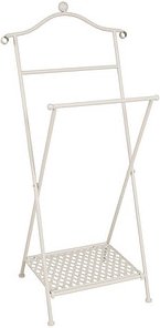 HAKU Möbel Herrendiener 81316 weiß Metall 46,0 x 98,0 cm
