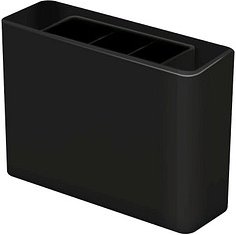 HAN Stiftehalter smart-Line schwarz Kunststoff 3 Fächer 13,5 x 4,0 x 9,8 cm