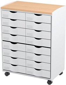 PAPERFLOW Bürowagen grau 55,2 x 35,0 x 74,5 cm