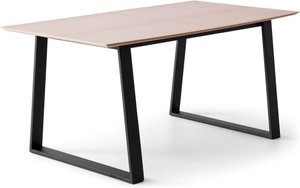 Hammel Furniture Esstisch "Meza Designtisch mit Auszugsfunktion und 2 Einlegeplatten", bootsförmige Tischplatte MDF,Trapez gestell, in zwei Breiten