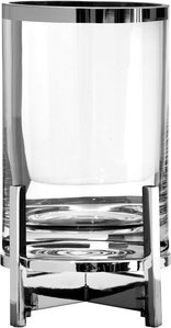 Fink Windlicht "CHARLES, mit Glaszylinder und Platinumrand", (1 St.), macht auch als Vase eine gute Figur