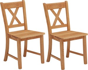 SCHÖSSWENDER Stuhl "Königsee", Gestell aus Massivholz, 2er-Set