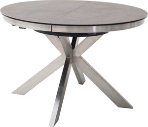 MCA furniture Esstisch "Winnipeg", Tisch rund ausziehbar, Glas Keramik mit Synchronauszug