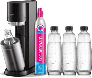 SodaStream Wassersprudler "DUO Vorteilspack", (Set, 6 tlg.), SodaStreamSprudler DUO+CO2Zylinder,+Glasflaschen+Kunststoff-Flasche