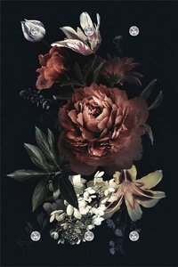 queence Garderobenleiste "Blumen"