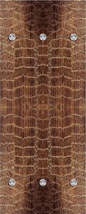 queence Garderobenleiste "Lederoptik", mit 6 Haken, 50 x 120 cm