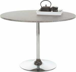INOSIGN Esstisch "Trompet", rund, Ø110 cm, Tischplatte weiß Hochglanz