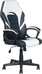 byLIVING Gaming-Stuhl "Freeze", Kunstleder-Netzstoff, verstellbarer Schreibtischstuhl, Wippmechanik mit Härtegradeinstellung