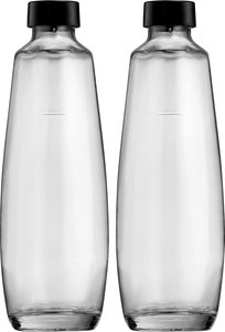 SodaStream Wassersprudler Flasche "DuoPack", (Set, 2 tlg.), 1L Glasflache, Ersatzflaschen Für SodaStream DUO, 2x 1L