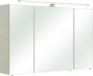 Saphir Spiegelschrank "Quickset Badezimmer-Spiegelschrank inkl LED-Aufsatzleuchte"