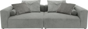 INOSIGN Big-Sofa "Suyana mit Federkern, B/T/H: 304/135/69 cm, Zierkissen + Kissenrollen"