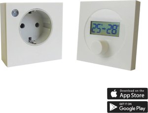 Ximax Raumthermostat "Funk-Thermostat, Steckdosen-Set", (2 St., bestehend aus Funk-Thermostat und Steckdosenempfänger)