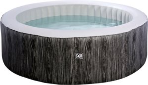 EXIT Whirlpool "Wood Deluxe", für bis zu 4 Personen, dunkelgrau