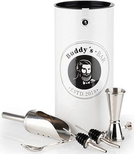 Buddys Cocktail-Set "Buddy´s Bar", (Set, 5 tlg.), Gin-Tonic Medium Set, Bar Equipment, lebensmittelecht