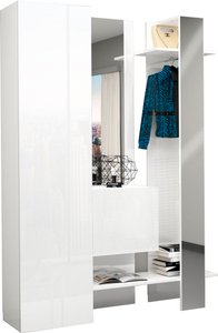 INOSIGN Garderoben-Set "Kompakt", (3-er Set: Schuhschrank, Schuhfach, Garderobenpaneel mit Spiegel.)