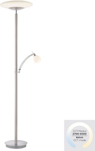 Paul Neuhaus Stehlampe "TROJA", 2 flammig-flammig, LED, CCT - tunable white, dimmbar über Tastdimmer, Memory