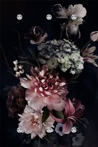 queence Garderobenleiste "Blumen"