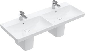 Villeroy & Boch Doppelwaschbecken "Avento", besonders leichte Reinigung durch KeraTect Beschichtung
