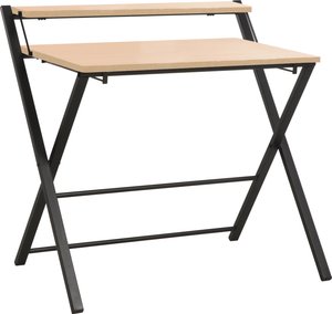 INOSIGN Computertisch "SULBY, Laptoptisch, Schreibtisch, mit Ablage,", Metallgestell, zusammenklappbar, platzsparend, max. 86,5x82,5 cm