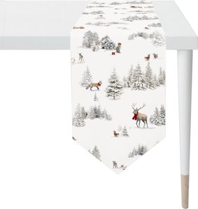 APELT Tischband "6201 WINTERWELT, Weihnachtsdeko, Weihnachten", (1 St.), Digitaldruck