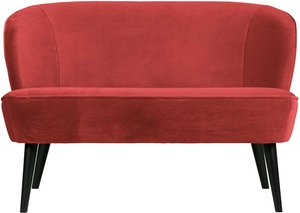 Retro Sofa in Rot 110 cm breit