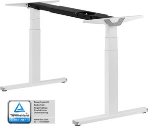 Höhenverstellbarer Schreibtisch "Premium Line", weiß, elektrisch höhenverstellbar, Stehschreibtisch, Tischgestell