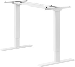 Höhenverstellbarer Schreibtisch "Homedesk Eco", Weiß, elektrisch stufenlos höhenverstellbar, Stehschreibtisch, Tischgestell