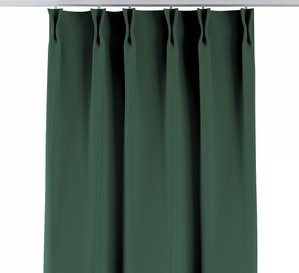 Vorhang mit flämischen 2-er Falten, grün, Blackout (verdunkelnd) (269-18)