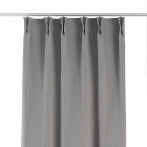 Vorhang mit flämischen 2-er Falten, grau, Blackout Soft (269-22)