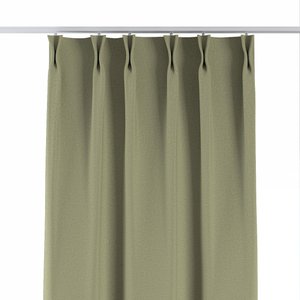 Vorhang mit flämischen 2-er Falten, grün, Blackout Soft (269-23)
