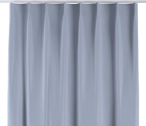 Vorhang mit flämischen 1-er Falten, pastellblau, Blackout (verdunkelnd) (269-62)