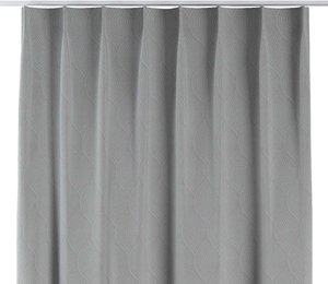 Vorhang mit flämischen 1-er Falten, grau, Blackout (verdunkelnd) (269-19)