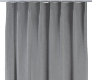 Vorhang mit flämischen 1-er Falten, grau, Blackout Soft (269-22)