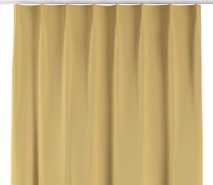 Vorhang mit flämischen 1-er Falten, gelb , Blackout (verdunkelnd) (269-12)