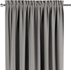 Vorhang mit Tunnel und Köpfchen, grau, Blackout Soft (269-22)