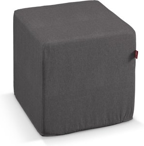 Bezug für Sitzwürfel, dunkelgrau, Bezug für Sitzwürfel 40 x 40 x 40 cm, Etna (705-35)