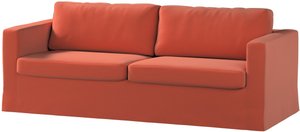 Bezug für Karlstad 3-Sitzer Sofa nicht ausklappbar, lang, Terracotta, Bezug für Sofahusse, Karlstad 3-Sitzer, Ingrid (705-37)