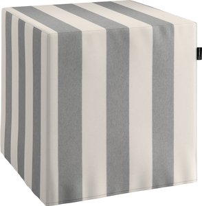Sitzwürfel, weiß-grau, 40 x 40 x 40 cm, Quadro (143-91)