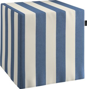 Sitzwürfel, blau-weiß, 40 x 40 x 40 cm, Quadro (143-90)