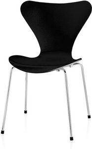 Fritz Hansen - Serie 7 Stuhl, Chrom / Esche schwarz gefärbt