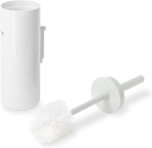 Authentics - Lunar WC-Bürste wandhängend, weiß / weiß