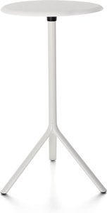 Plank - Miura Table, H 109 cm, weiß (RAL 9010)