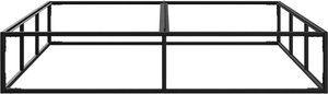 Nichba Design - Bettgestell Doppelbett, 160 x 200 cm, schwarz