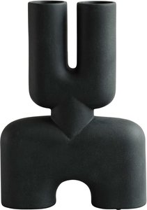 101 Copenhagen - Cobra Vase Double Hexa, schwarz