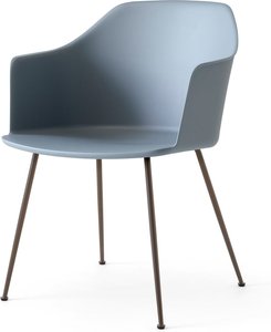 &Tradition - Rely HW33 Armlehnstuhl, bronziert / hellblau