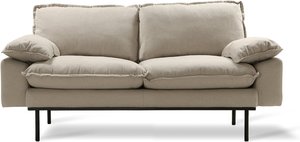 HKliving - Retro 2-Sitzer Sofa, beige