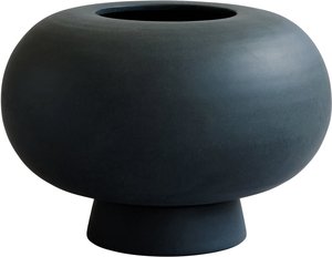 101 Copenhagen - Kabin Vase, Fat, Ø 35 cm, schwarz