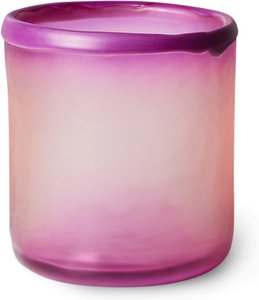 HKliving - Teelichthalter aus Glas, purple