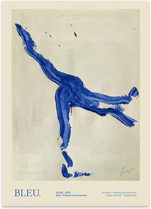 The Poster Club - Bleu von Lucrecia Rey Caro, 50 x 70 cm