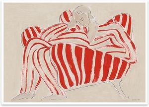 The Poster Club - Red Chair von Sofia Lind, 30 x 40 cm